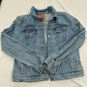 Levi’s Women’s Large Light Blue Jean Jacket • Denim Cotton 90s Collared
